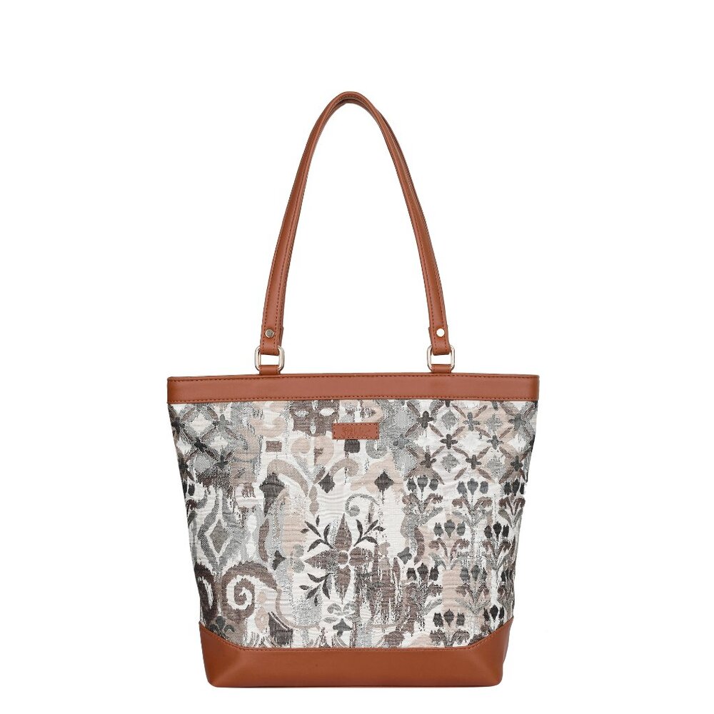 Women’s Abstract Tapestry Tote Bag | Satchel Purse with Top Handle & Shoulder